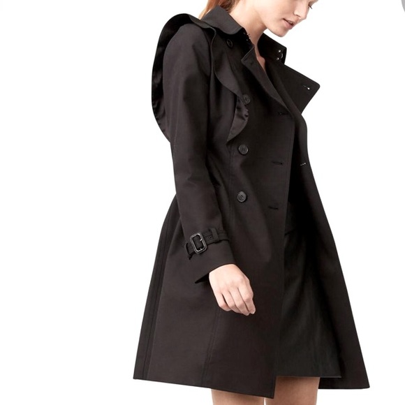 Club Monaco Damarah Ruffled Trench Coat 